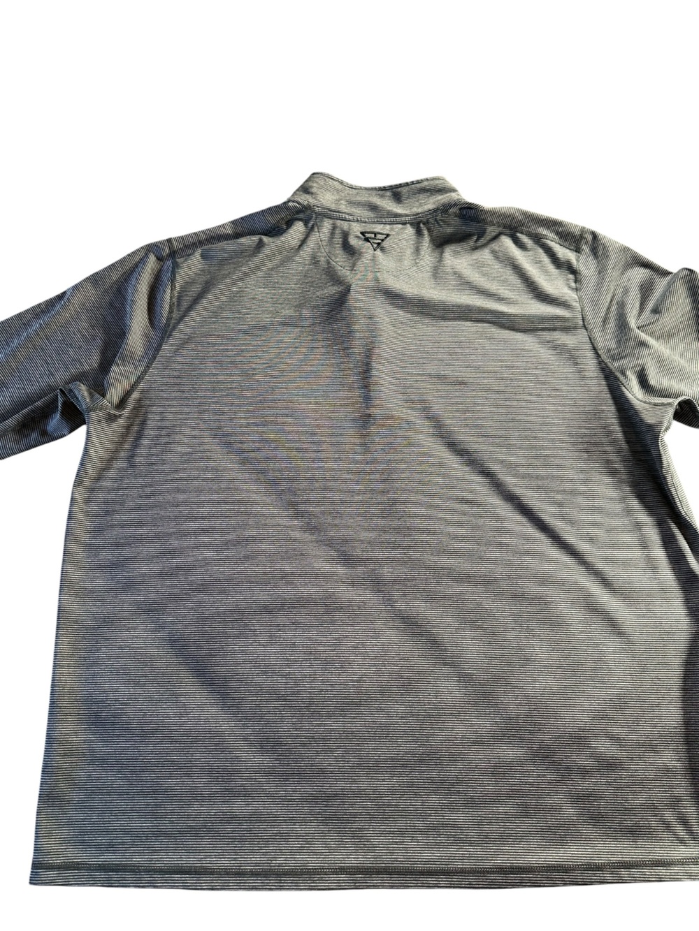 Maelreg Men's Grey Stripe Performance Quarter-Zip Pullover 3XL - Picture 4 of 10
